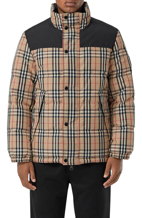 burberry plaid puffer jacket|vintage burberry puffer jacket.